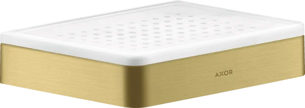 Axor Universal Softsquare Soap Dishes /-basket 210 X 182 X 135mm Brass - Brushed