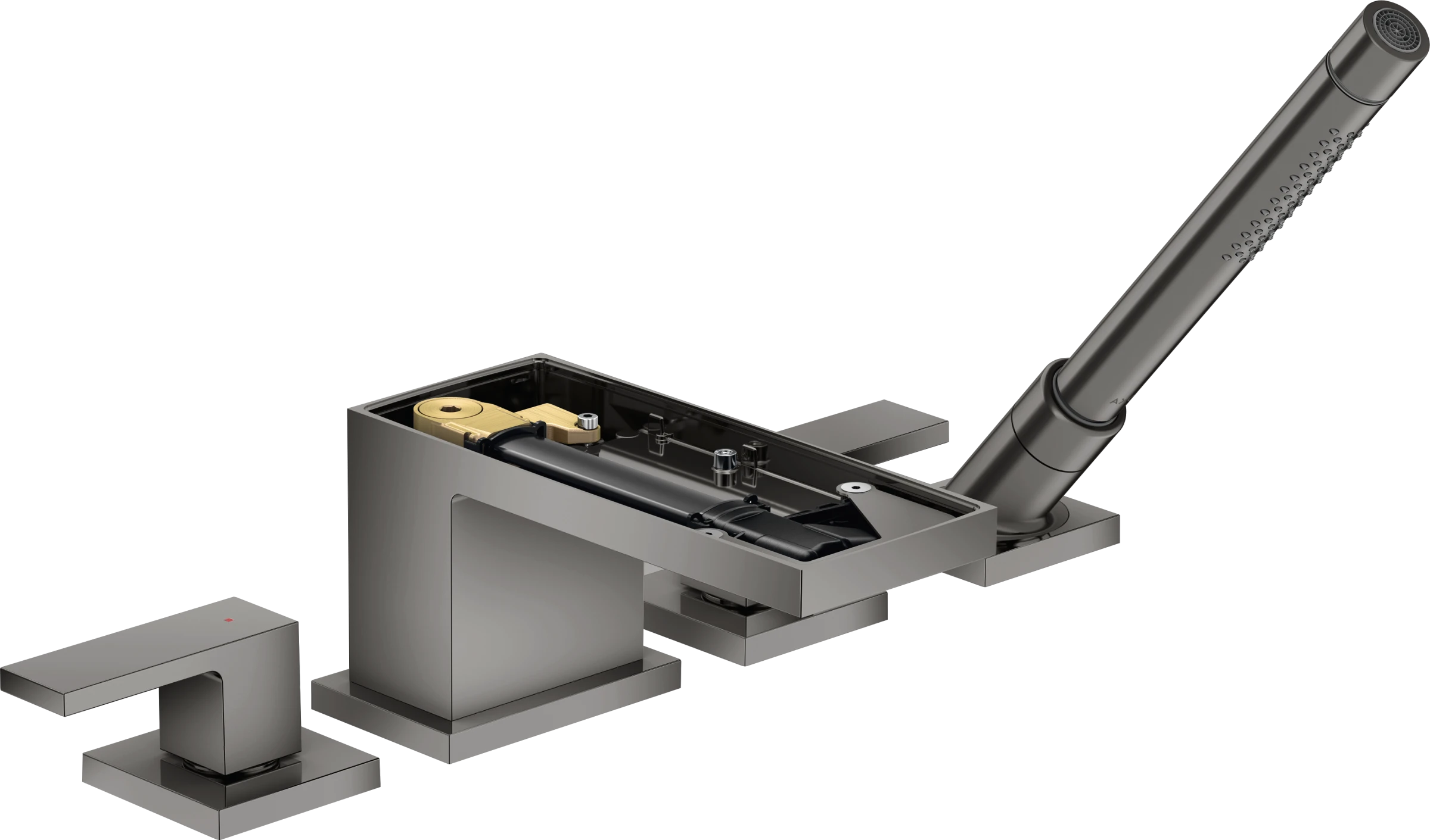 Axor Myedition Bath Mixers Concealed 400 X 350 X 160mm Gunmetal/chrome - Polished