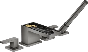Axor Myedition Bath Mixers Concealed 400 X 350 X 160mm Gunmetal/chrome - Polished