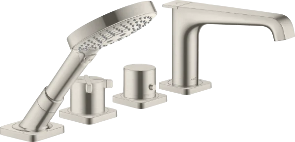 Axor Citterio E Thermostatic Bath Filler Concealed 504 X 263 X 128mm Stainless Steel