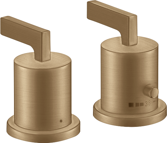 Axor Citterio Thermostatic Bath Filler Concealed 130 X 110 X 87mm Bronze - Brushed
