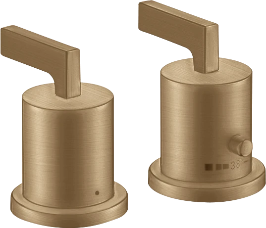 Axor Citterio Thermostatic Bath Filler Concealed 130 X 110 X 87mm Bronze - Brushed