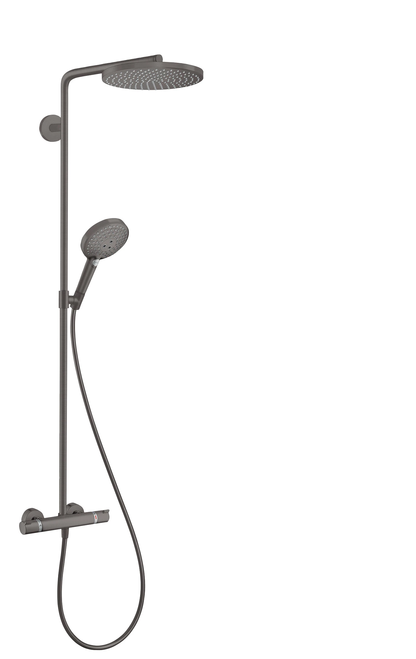 Hansgrohe Raindance Select S Showerpipes With Thermostatic Mixer 1100 X 359 X 115mm Gunmetal/chrome - Brushed