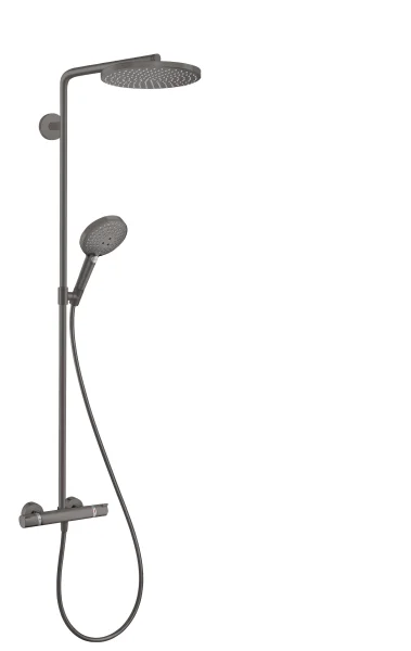 Hansgrohe Raindance Select S Showerpipes With Thermostatic Mixer 1100 X 359 X 115mm Gunmetal/chrome - Brushed