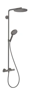 Hansgrohe Raindance Select S Showerpipes With Thermostatic Mixer 1100 X 359 X 115mm Gunmetal/chrome - Brushed