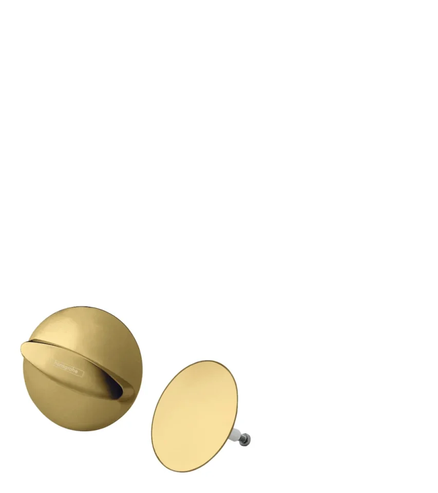 Hansgrohe Flexaplus Bath Waste And Overflow 98 X 84 X 68mm Gold - Polished product image - Image 1