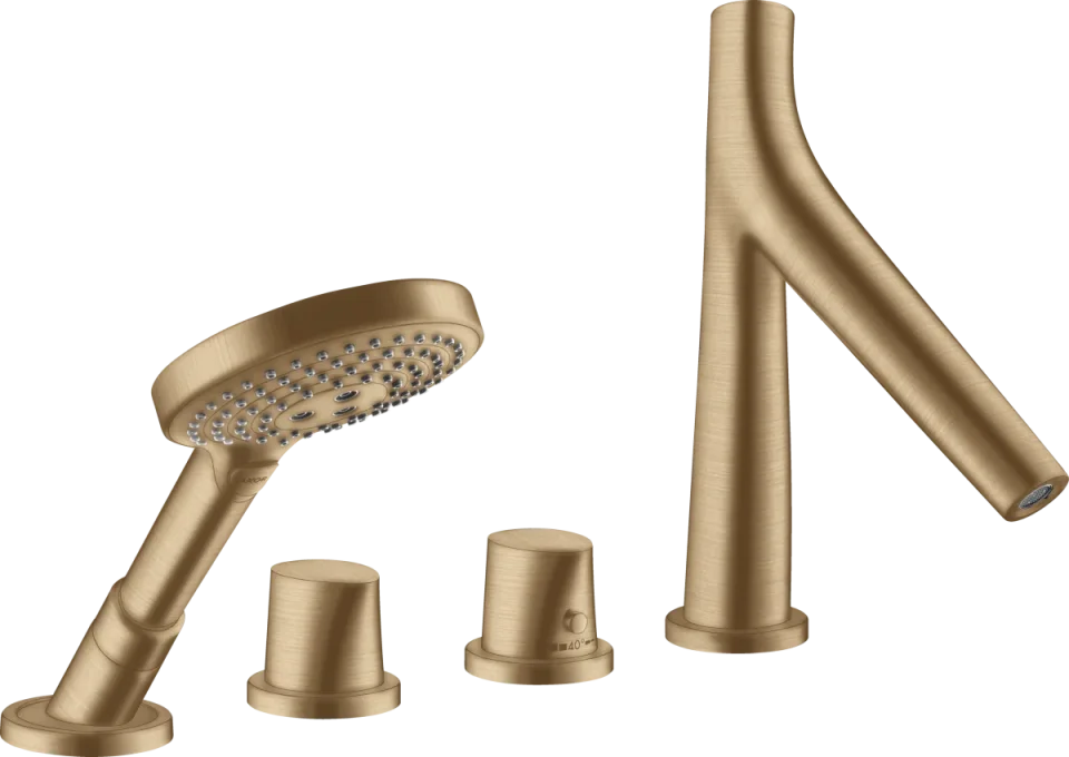 Axor Starck Organic Thermostatic Bath Filler Concealed 504 X 263 X 128mm Bronze - Brushed product image - Image 1