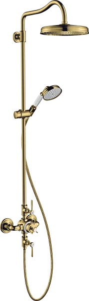 Axor Montreux Showerpipes With Thermostatic Mixer 1020 X 336 X 250mm Gold - Polished