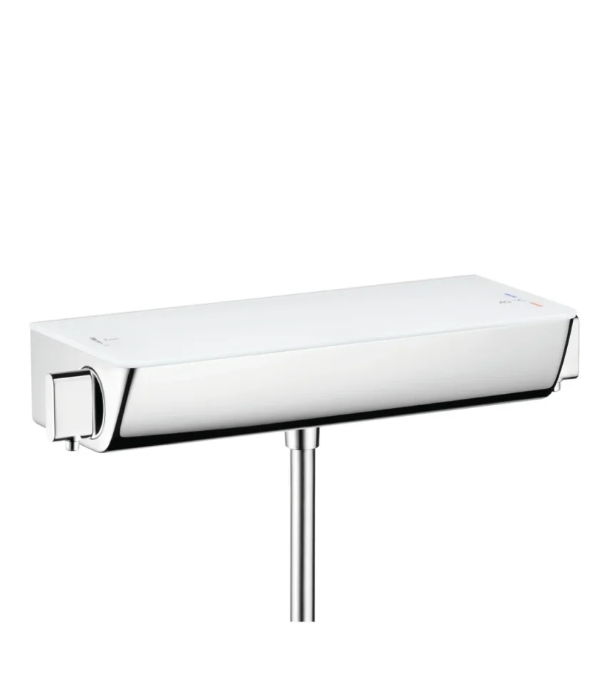 Hansgrohe Ecostat Select Thermostatic Shower Mixer Exposed 427 X 213 X 131mm White/chrome product image - Image 1