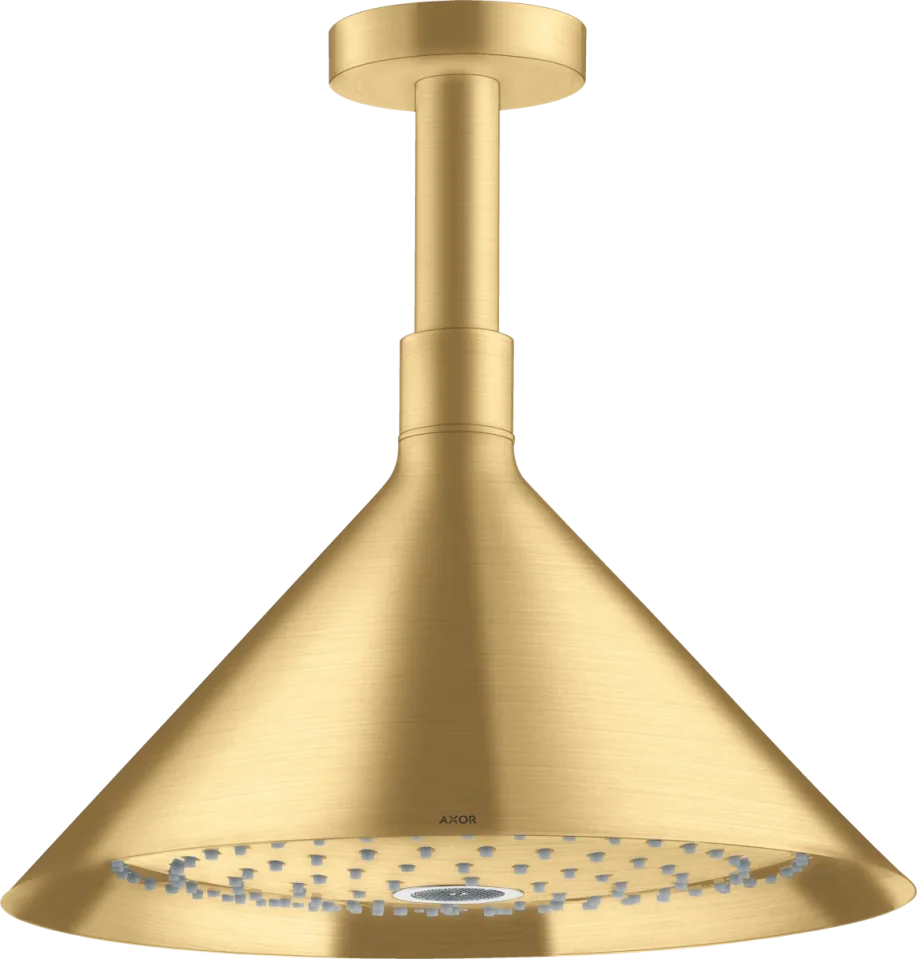 Axor Showers/front Overhead Showers 349 X 349 X 192mm Gold - Brushed product image - Image 1