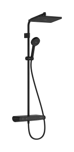 Hansgrohe Activera Q Showerpipes With Thermostatic Mixer 1170 X 350 X 180mm Black - Matt
