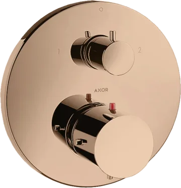 Axor Starck Thermostatic Shower Mixer Concealed 217 X 187 X 135mm Rose Gold/gold - Polished product image - Image 1