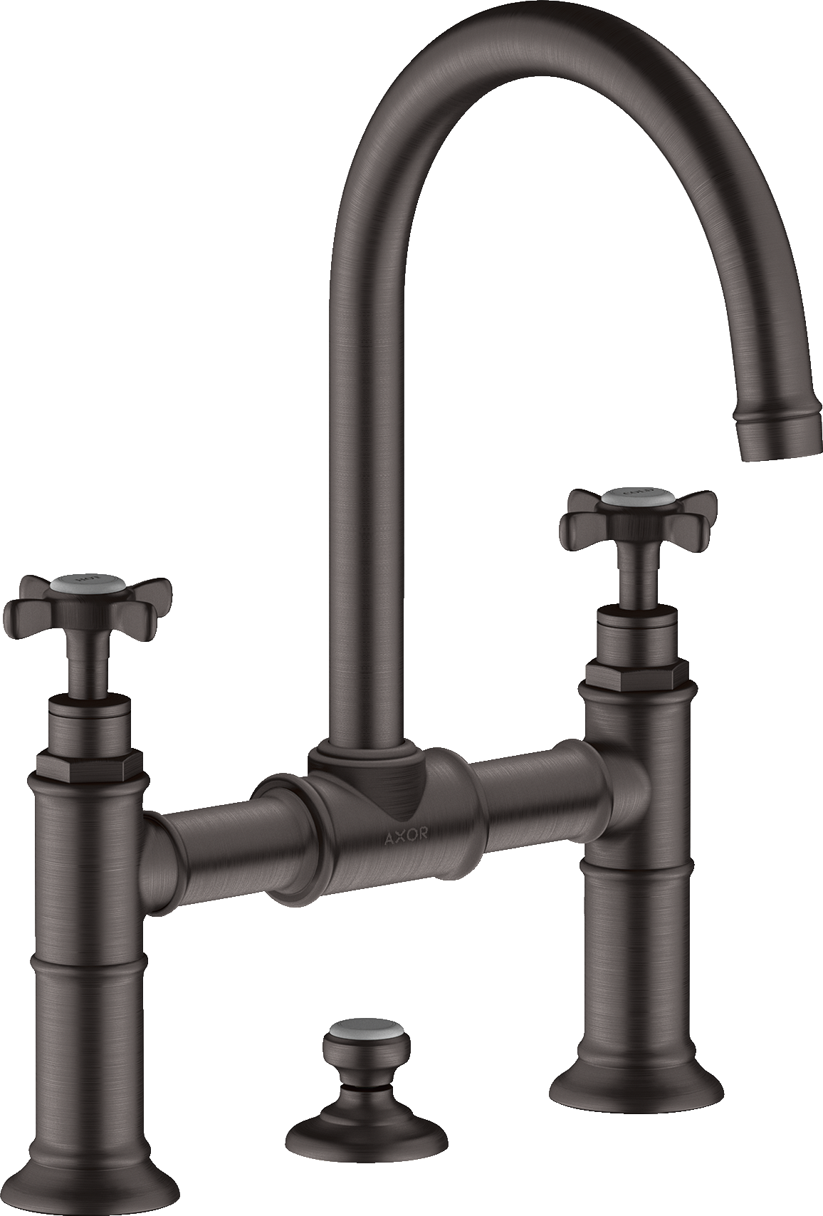 Axor Montreux Manual Mixers 350 X 304 X 112mm Gunmetal/chrome - Brushed