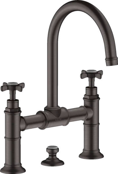 Axor Montreux Manual Mixers 350 X 304 X 112mm Gunmetal/chrome - Brushed