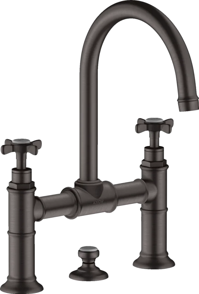 Axor Montreux Manual Mixers 350 X 304 X 112mm Gunmetal/chrome - Brushed product image - Image 1