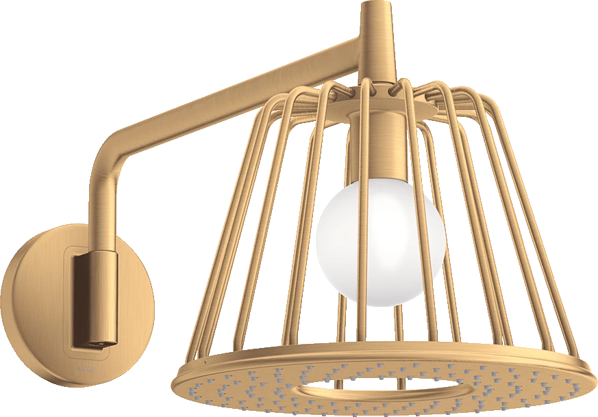 Axor Lampshower/nendo Overhead Showers 755 X 315 X 350mm Brass - Brushed