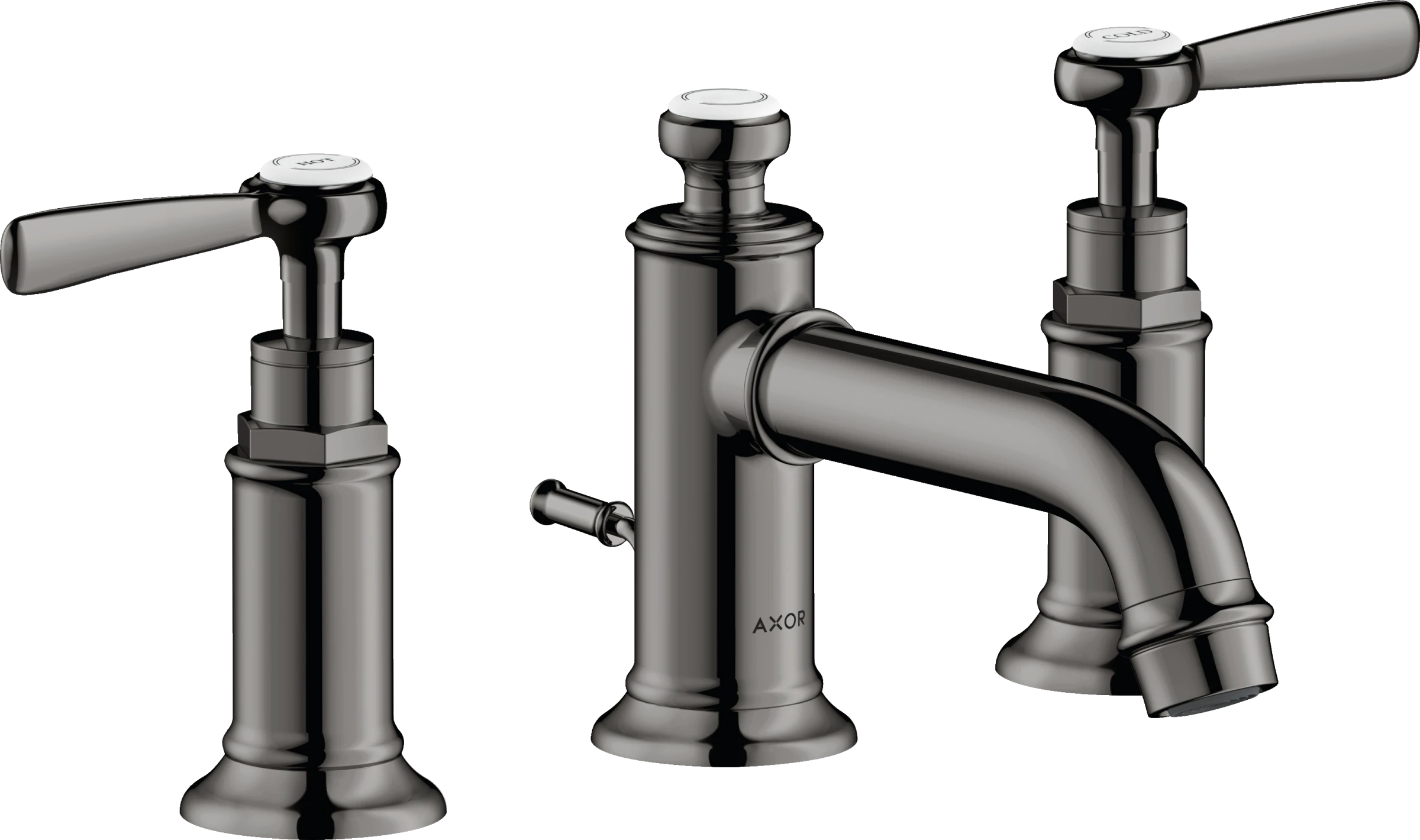 Axor Montreux Manual Mixers 450 X 245 X 110mm Gunmetal/chrome - Polished