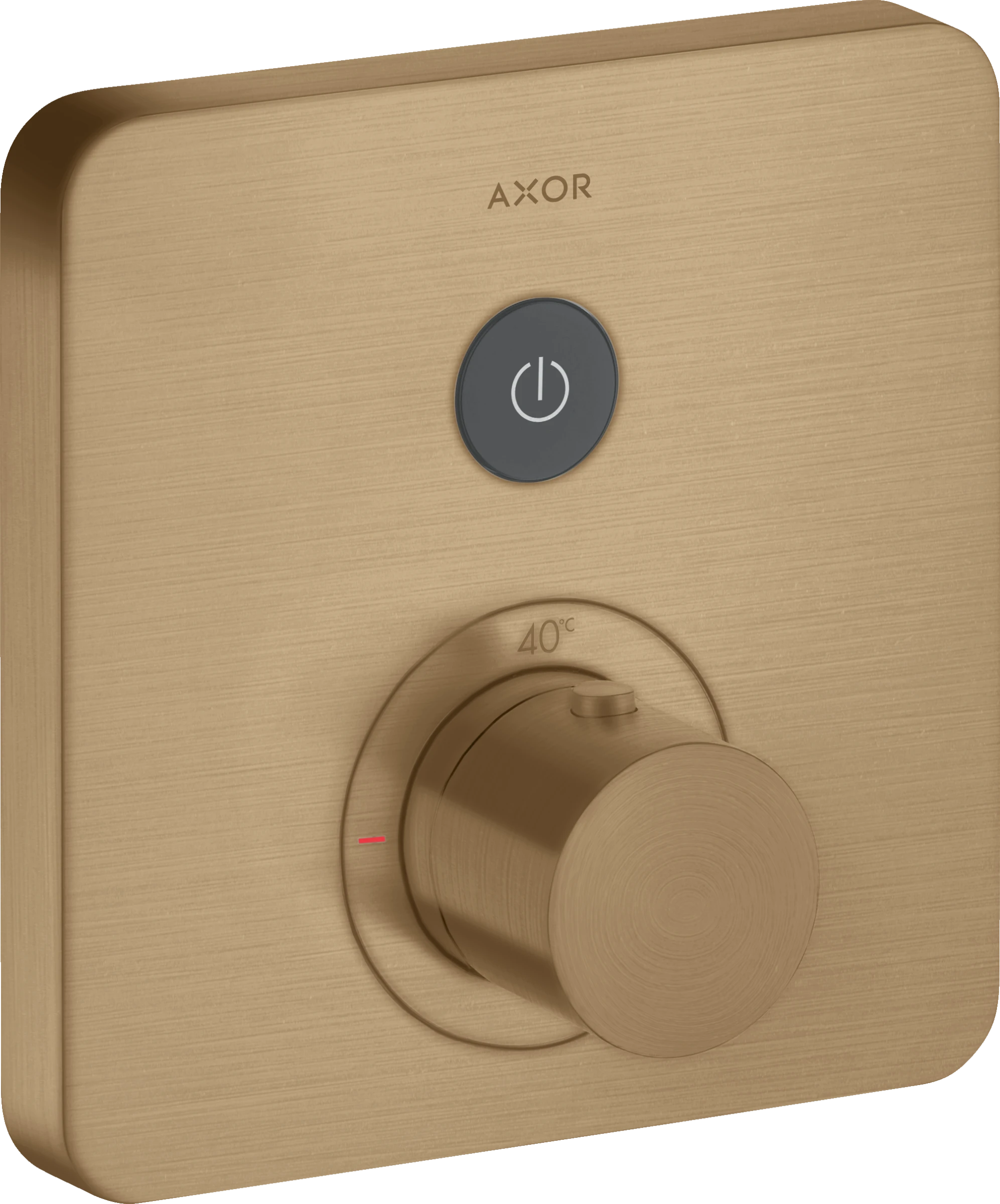 Axor Showerselect Thermostatic Mixer Softsquare For Concealed Installation For 1 Outlet Brushed Bronze