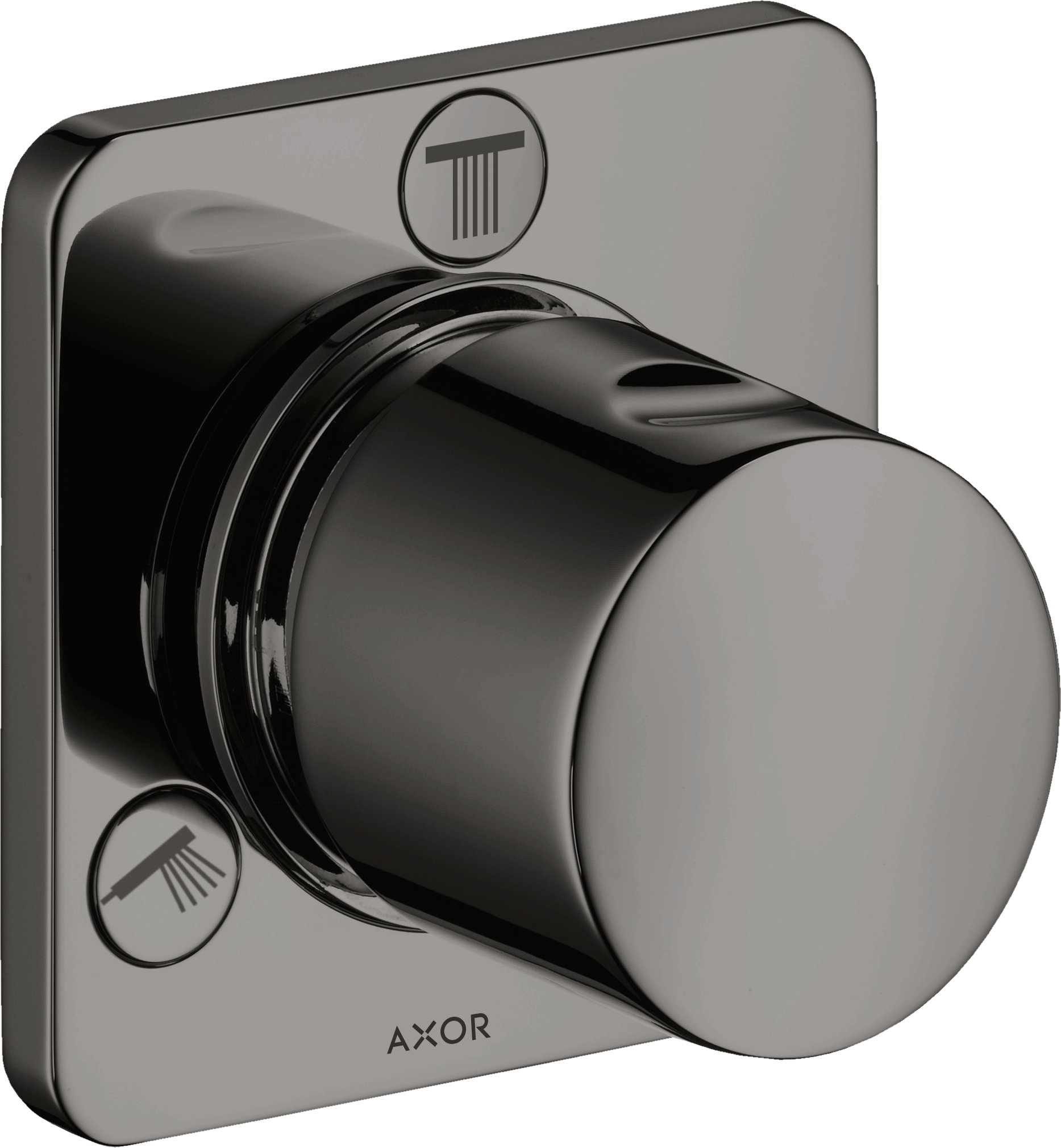 Axor Citterio M Manual Shut-off & Diverter Valves 250 X 230 X 70mm Gunmetal/chrome - Polished