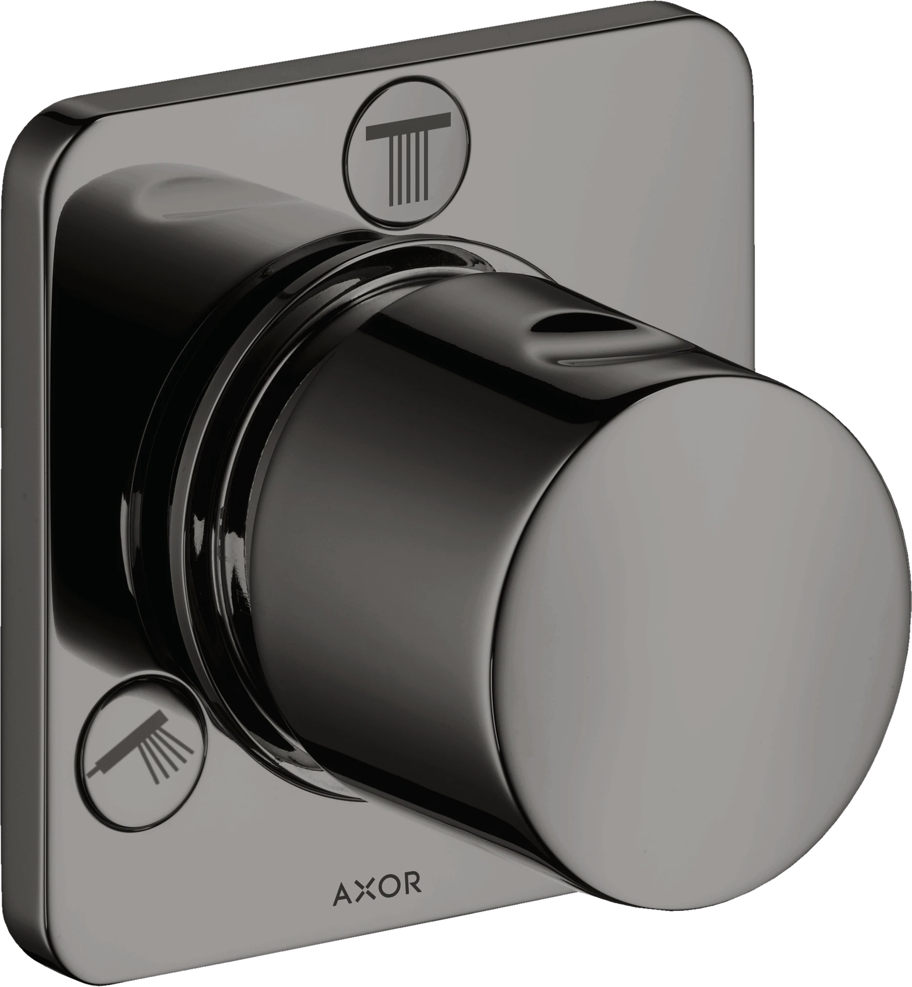 Axor Citterio M Manual Shut-off & Diverter Valves 250 X 230 X 70mm Gunmetal/chrome - Polished