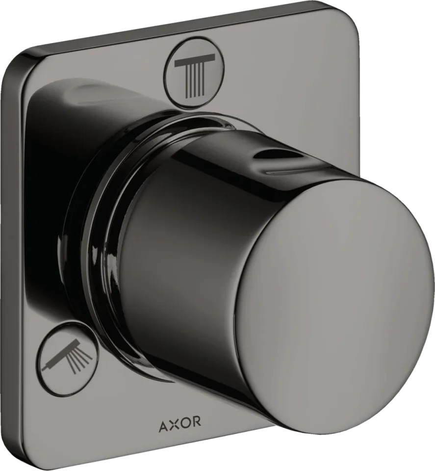 Axor Citterio M Manual Shut-off & Diverter Valves 250 X 230 X 70mm Gunmetal/chrome - Polished product image - Image 1