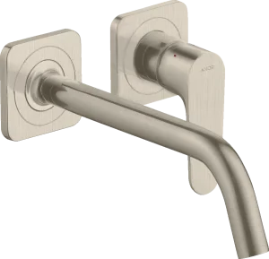Axor Citterio M Single Lever Basin Mixer For Concealed Installation Wall-mounted With Spout 227 Mm And Escutcheons Brushed Nickel