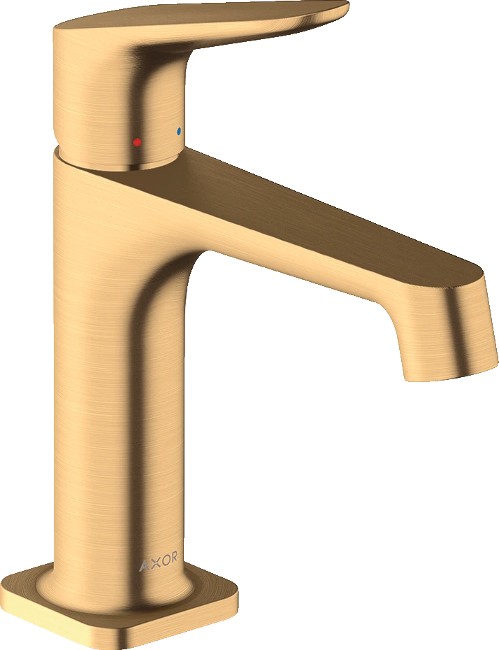 Axor Citterio M Single Lever Basin Mixer 100 With Pop-up Waste Brushed Brass