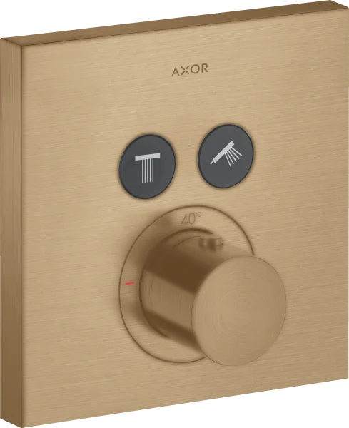 Axor Showersolutions Thermostatic Shower Mixer Concealed 220 X 185 X 135mm Bronze - Brushed