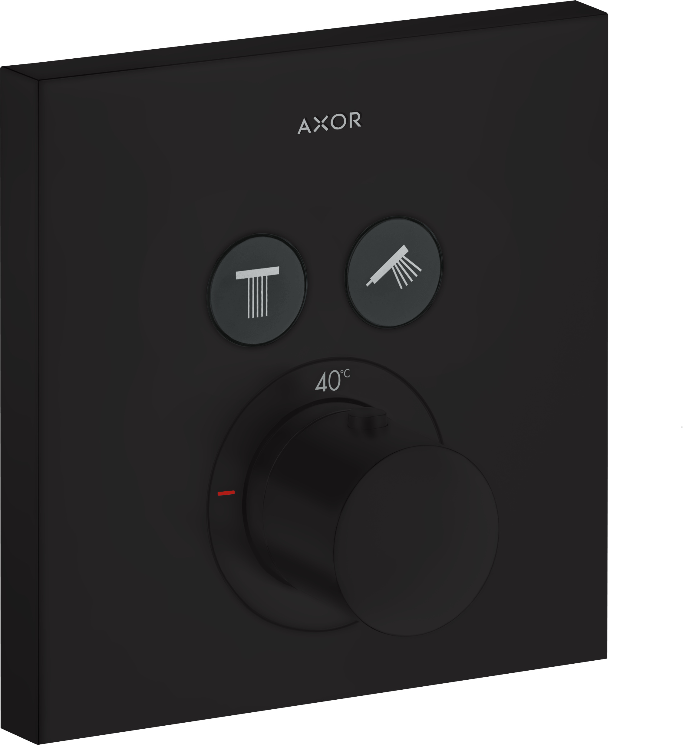 Axor Showersolutions Thermostatic Shower Mixer Concealed 220 X 180 X 145mm Black - Matt