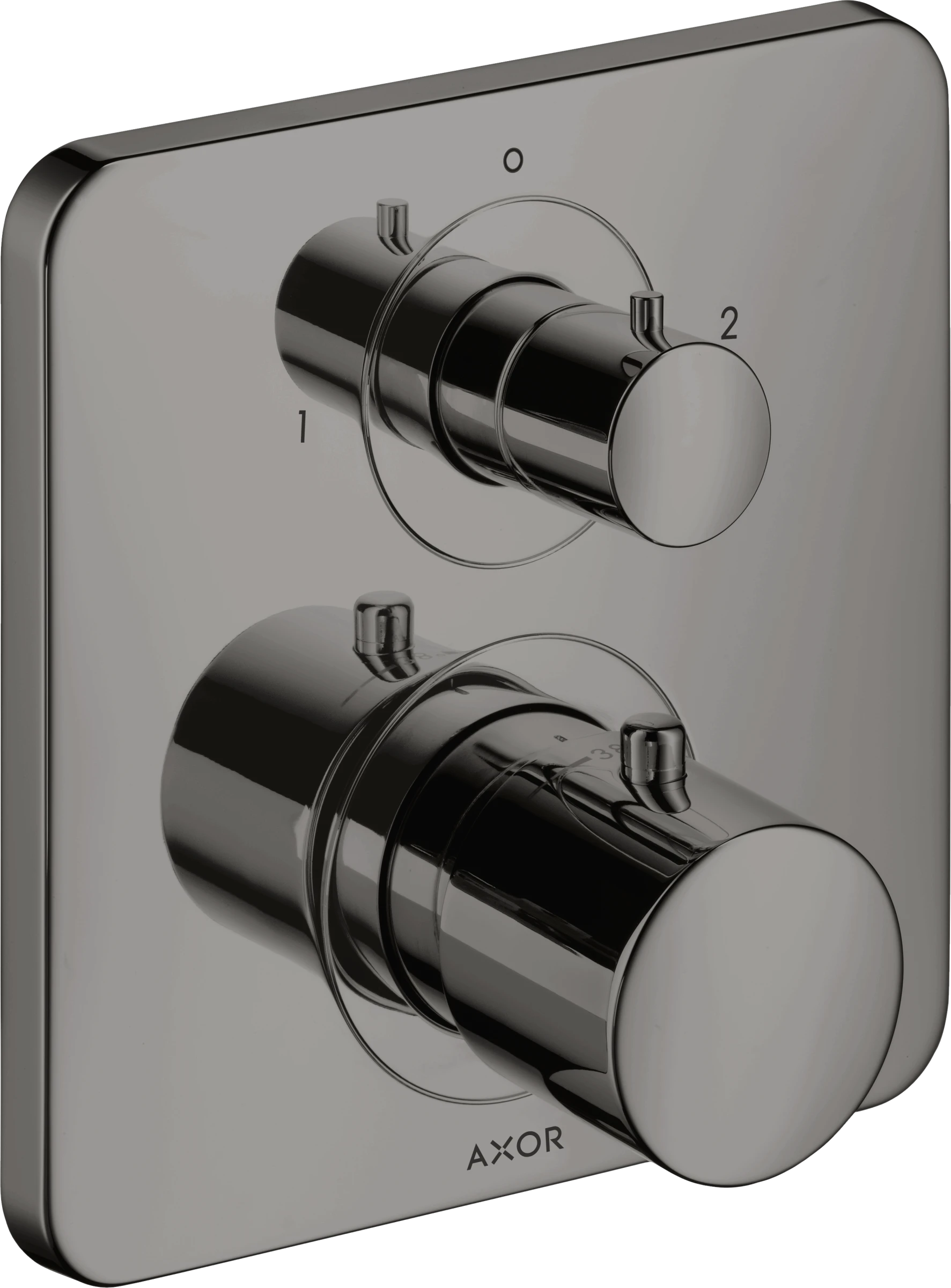 Axor Citterio M Thermostatic Shower Mixer Concealed 217 X 187 X 135mm Gunmetal/chrome - Polished