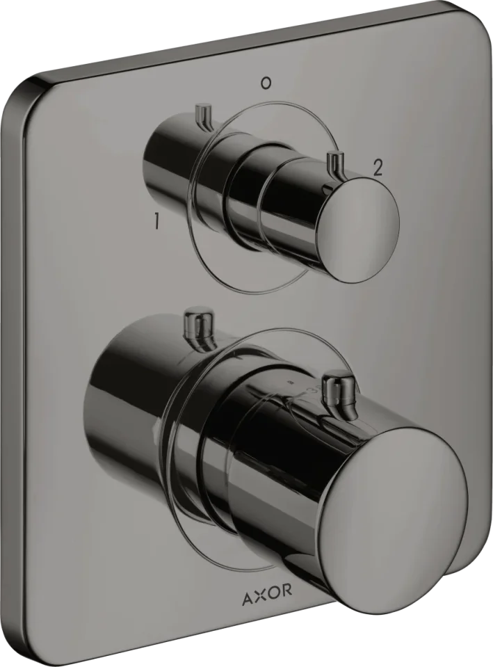 Axor Citterio M Thermostatic Shower Mixer Concealed 217 X 187 X 135mm Gunmetal/chrome - Polished product image - Image 1