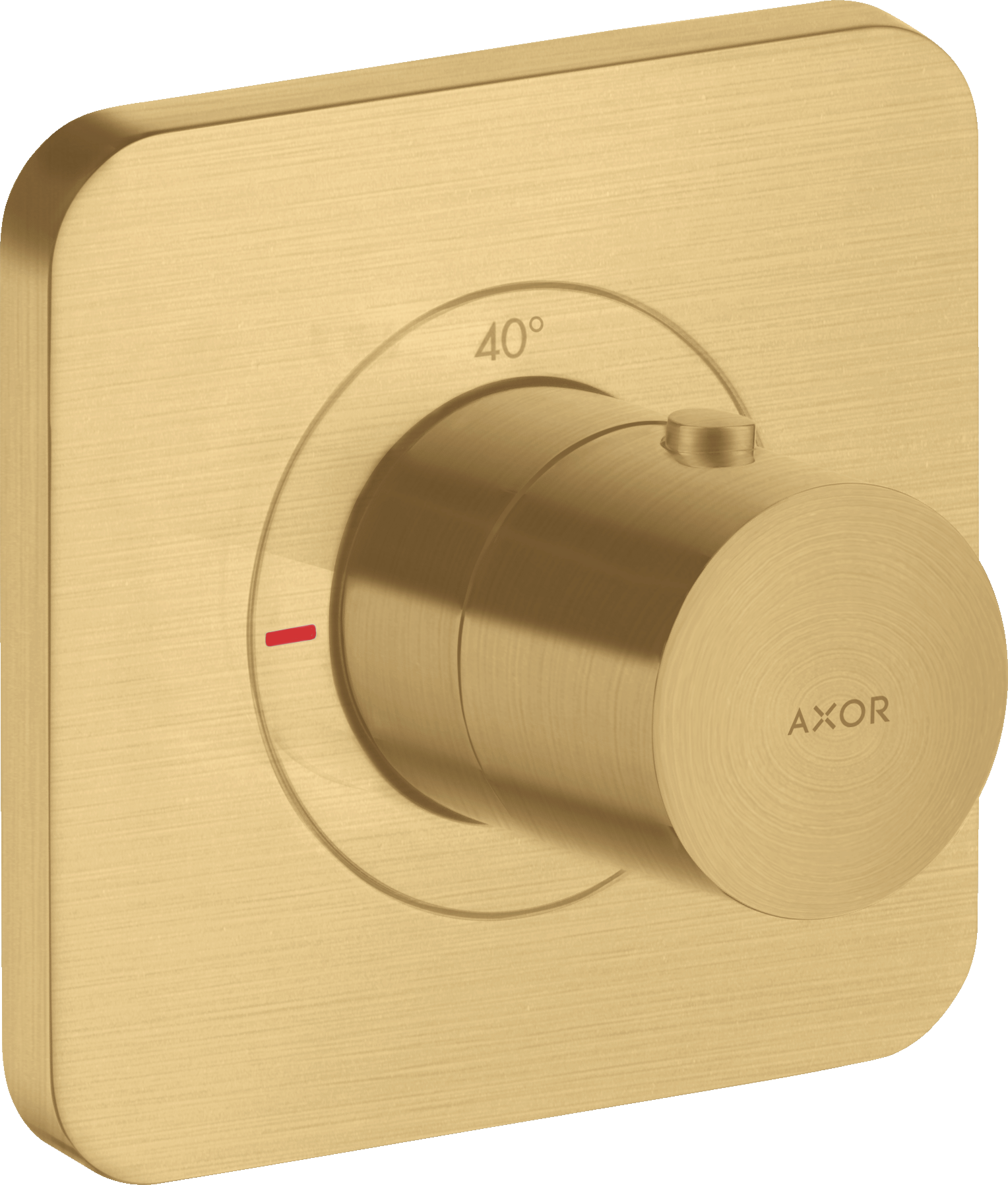 Axor Citterio E Thermostatic Shower Mixer Concealed 300 X 206 X 136mm Gold - Brushed