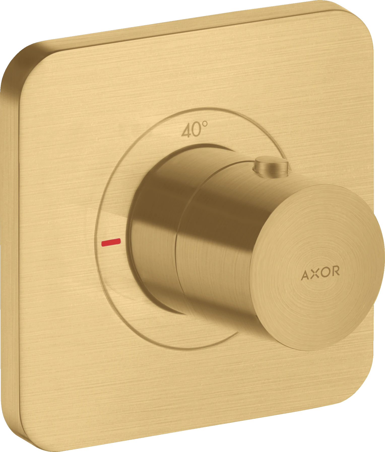 Axor Citterio E Thermostatic Mixer 120/120 For Concealed Installation Brushed Gold Optic
