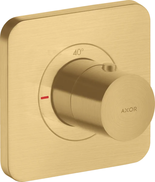 Axor Citterio E Thermostatic Shower Mixer Concealed 300 X 206 X 136mm Gold - Brushed