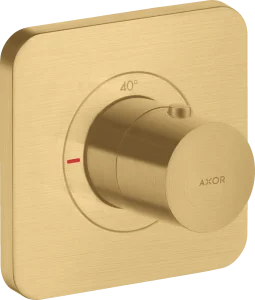 Axor Citterio E Thermostatic Mixer 120/120 For Concealed Installation Brushed Gold Optic