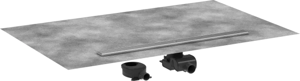 Hansgrohe Raindrain Allround Shower Wastes 1183 X 160 X 132mm Stainless Steel - Brushed