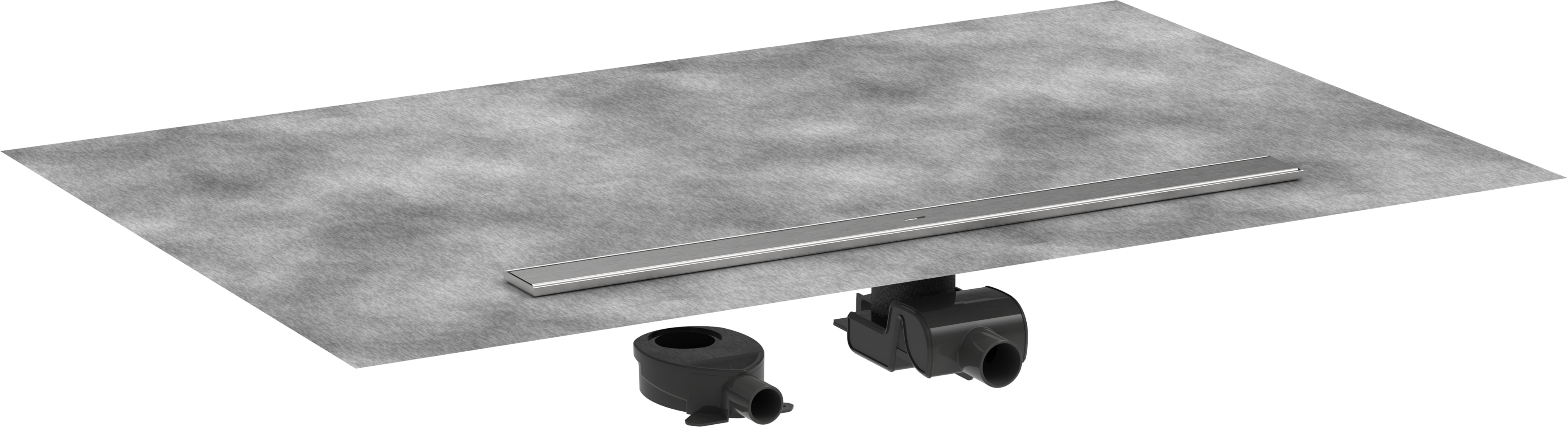 Hansgrohe Raindrain Allround Shower Wastes 1183 X 160 X 132mm Stainless Steel - Brushed