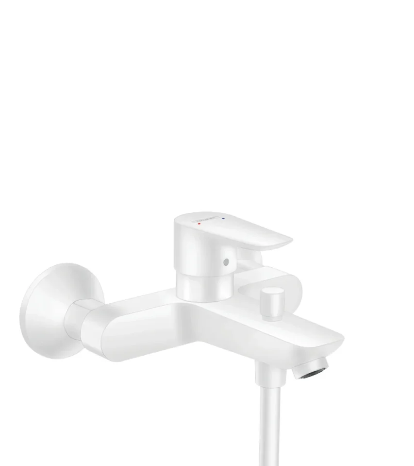 Hansgrohe Talis E Bath Mixers Exposed 246 X 199 X 155mm White - Matt product image - Image 1