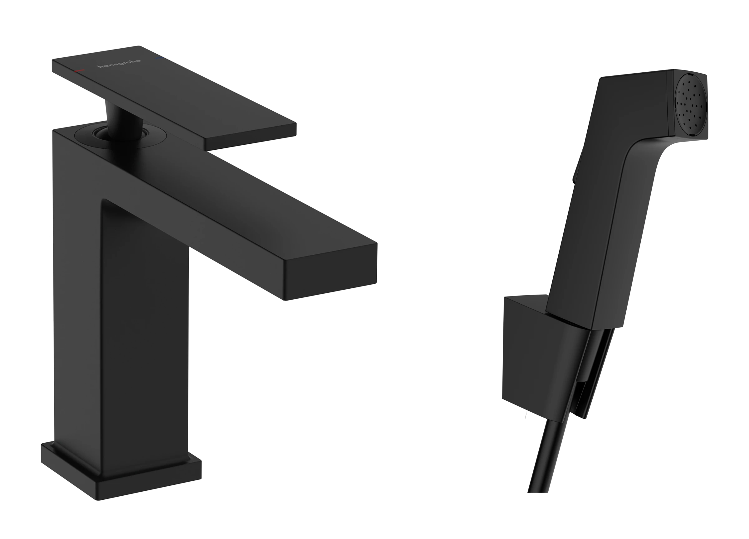 Hansgrohe Tecturis E Manual Mixers 555 X 190 X 72mm Black - Matt