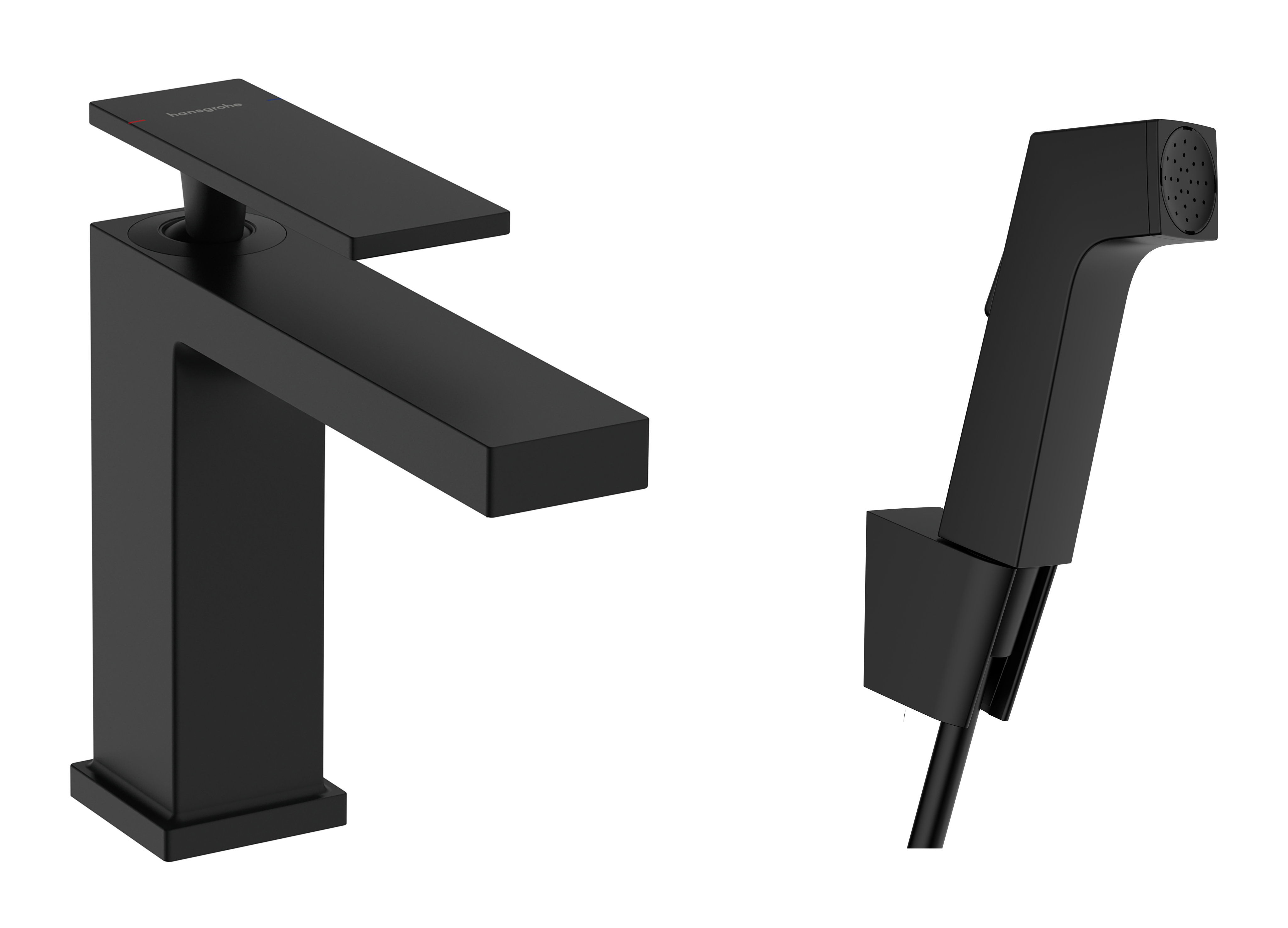 Hansgrohe Tecturis E Manual Mixers 555 X 190 X 72mm Black - Matt