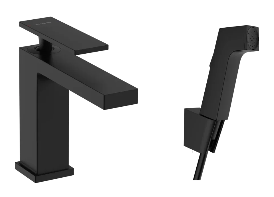 Hansgrohe Tecturis E Manual Mixers 555 X 190 X 72mm Black - Matt product image - Image 1