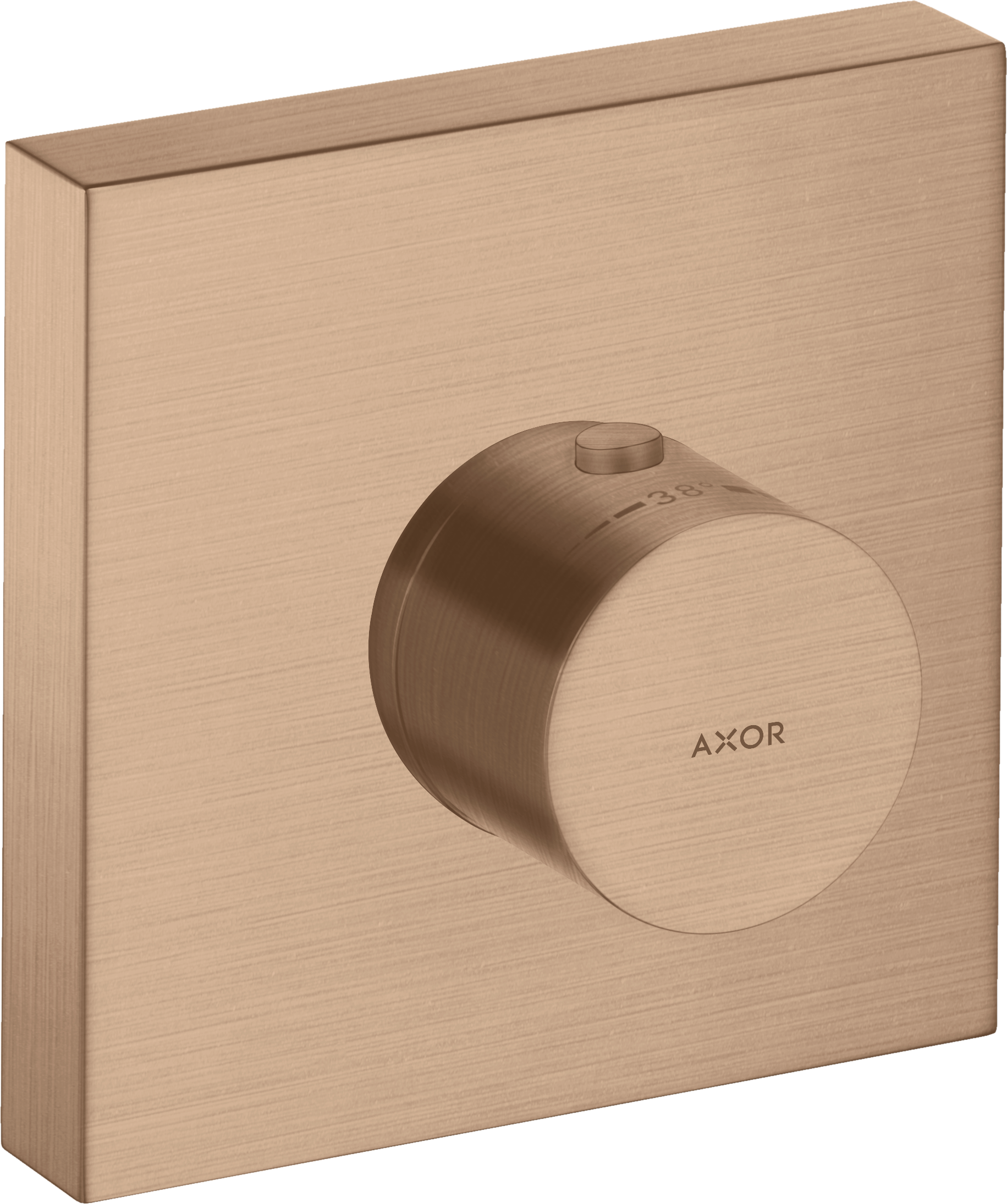 Axor Showersolutions Thermostatic Shower Mixer Concealed 300 X 206 X 136mm Rose Gold/gold - Brushed