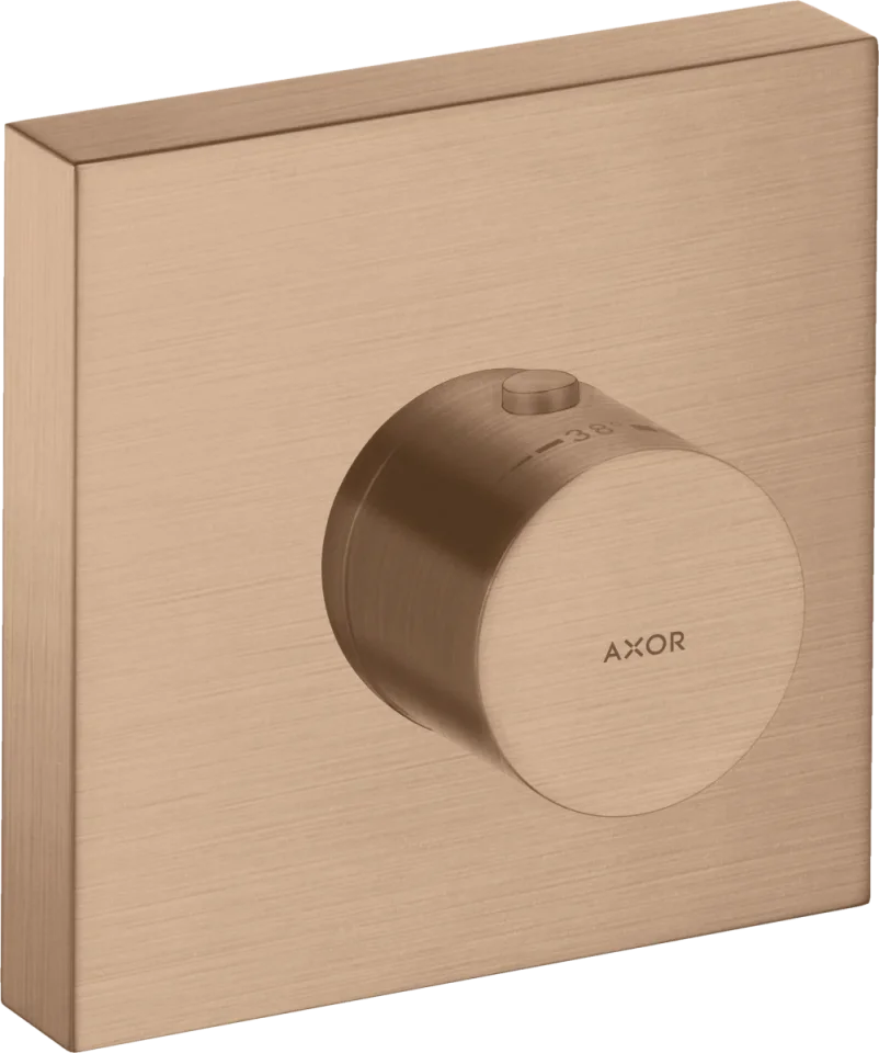 Axor Showersolutions Thermostatic Shower Mixer Concealed 300 X 206 X 136mm Rose Gold/gold - Brushed product image - Image 1