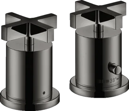 Axor Citterio Thermostatic Bath Filler Concealed 130 X 110 X 87mm Gunmetal/chrome - Polished product image - Image 1