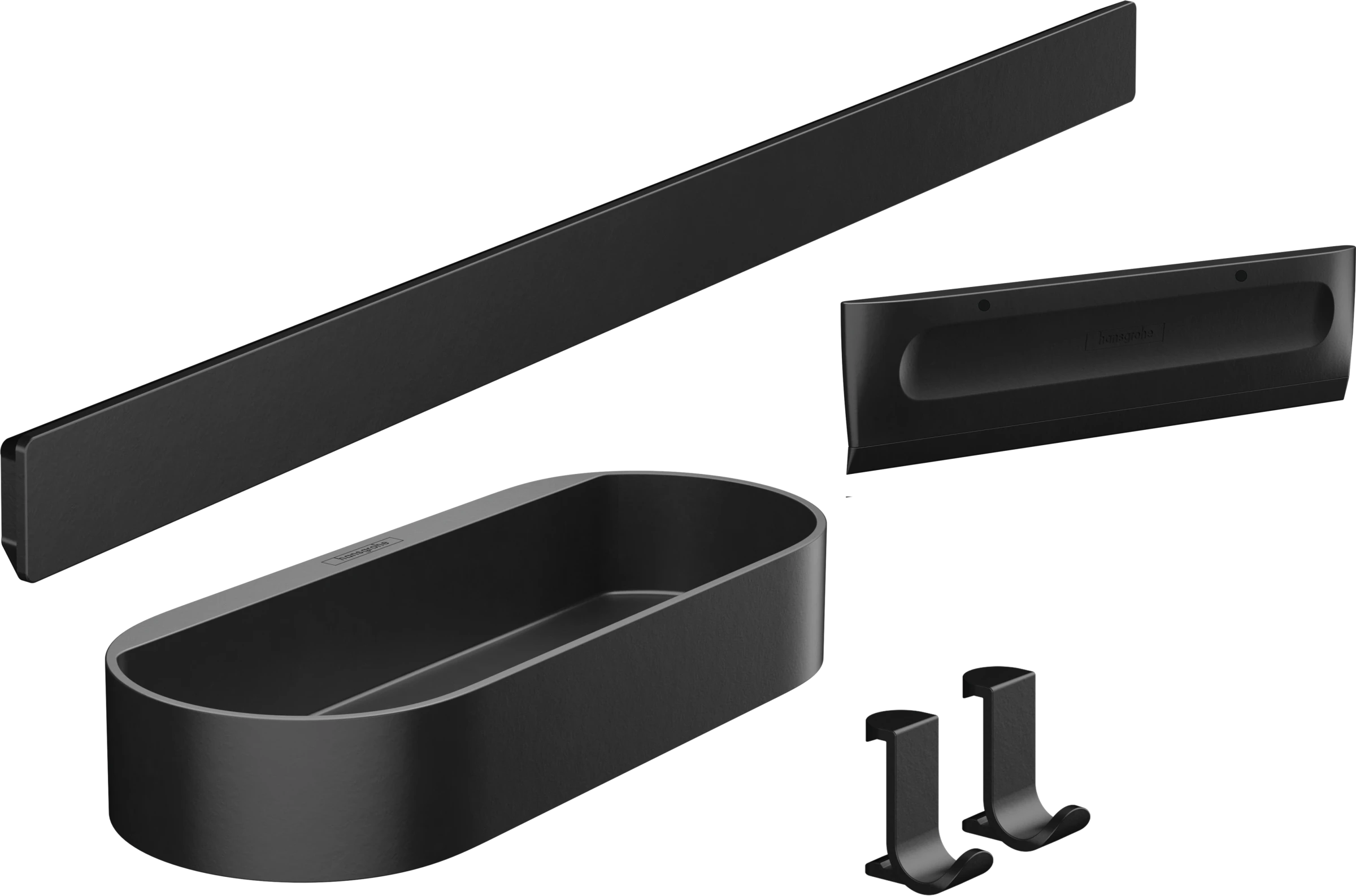 Hansgrohe Wallstoris Accessories Sets 560 X 172 X 83mm Black - Matt