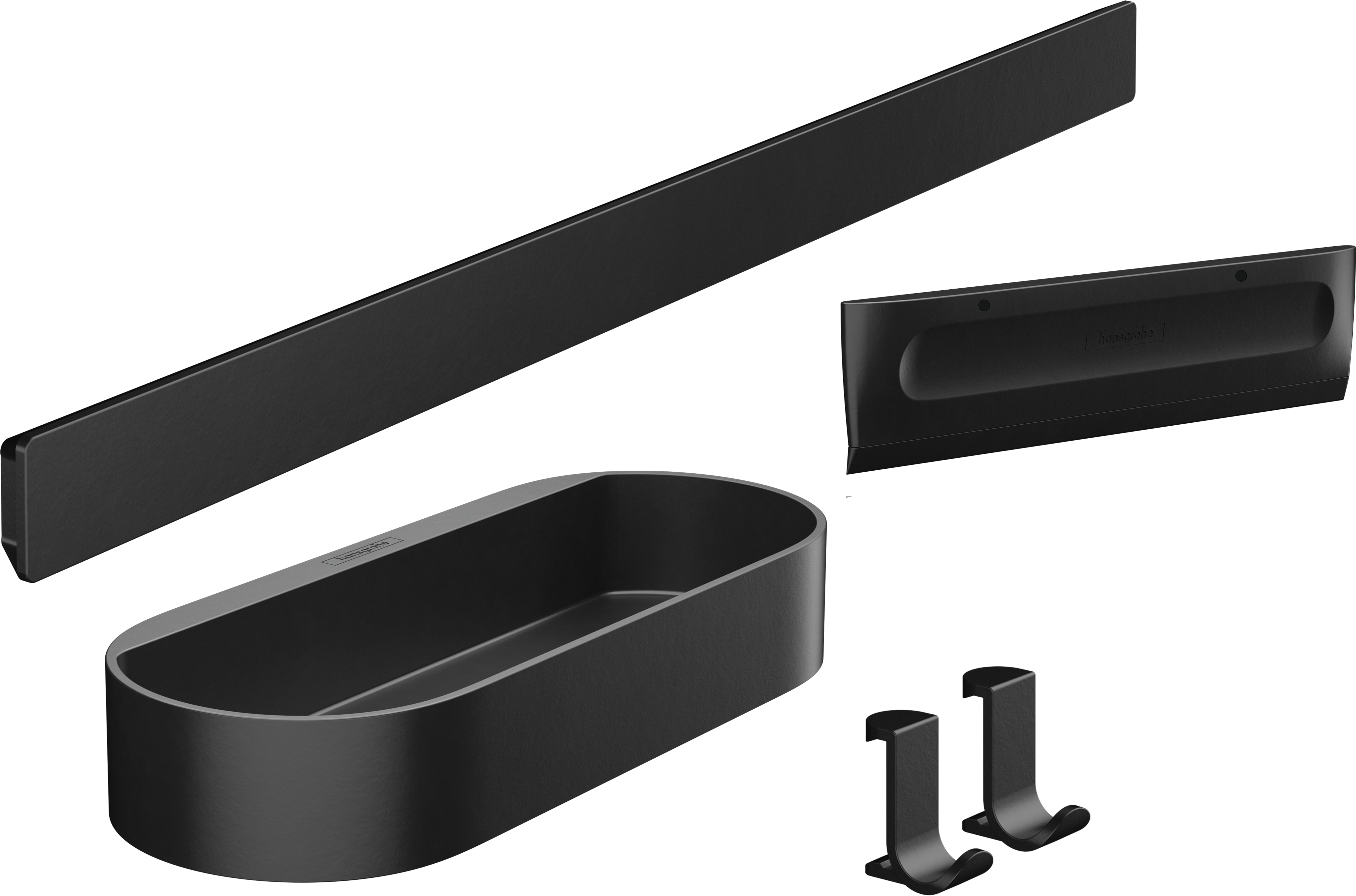Hansgrohe Wallstoris Accessories Sets 560 X 172 X 83mm Black - Matt