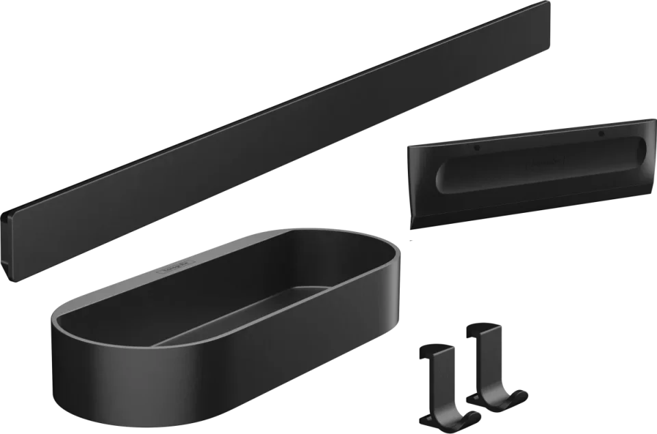 Hansgrohe Wallstoris Accessories Sets 560 X 172 X 83mm Black - Matt product image - Image 1