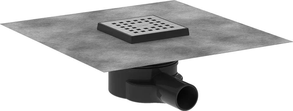 Hansgrohe Raindrain Point Shower Wastes 467 X 276 X 107mm Stainless Steel - Brushed product image - Image 1