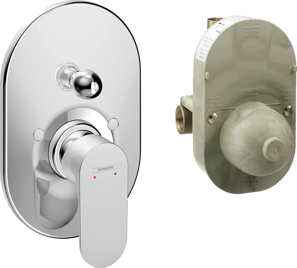 Hansgrohe Rebris S Bath Mixers Concealed 440 X 238 X 100mm Chrome product image - Image 1