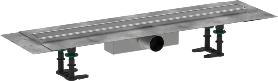 Hansgrohe Raindrain Compact Shower Wastes 883 X 155 X 132mm Stainless Steel - Brushed product image - Image 1